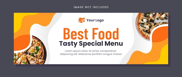 Vector best food banner template