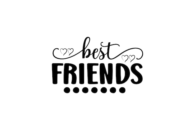 Best friends svg