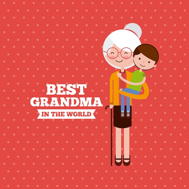 Vector best grandma