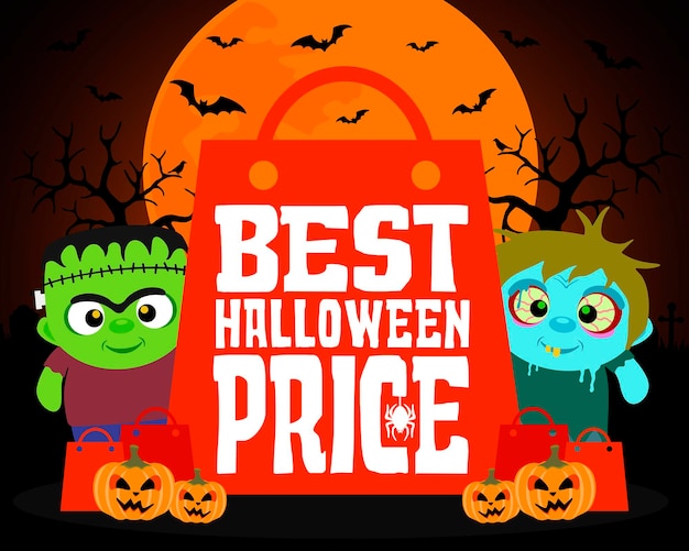 Best Halloween price design background