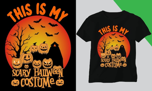 Best halloween tshirt design with halloween vector design