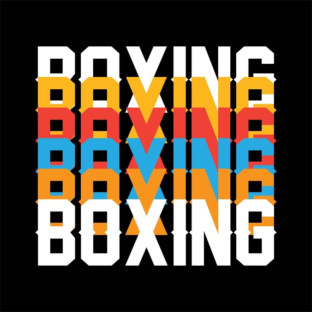 Vector best happy boxing t shirt design vector