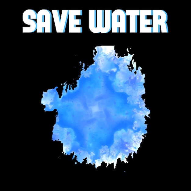 best happy world water day t shirt design vector