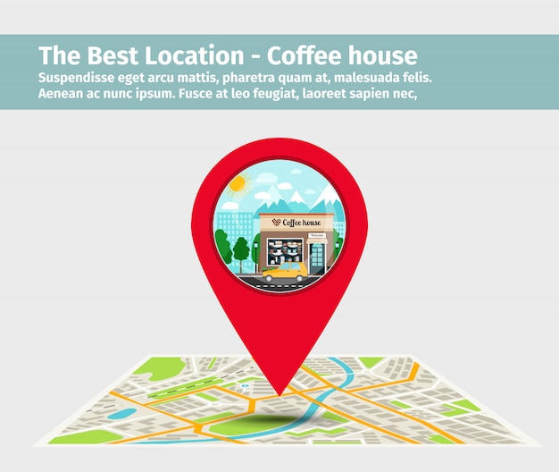 The best location coffee house