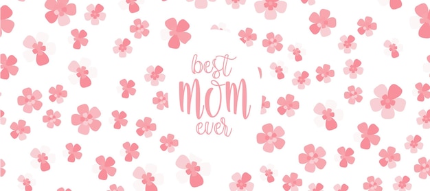 Best MOM ever horizontal website banner design Mother day in vector 11 oz Mug sublimation gift idea