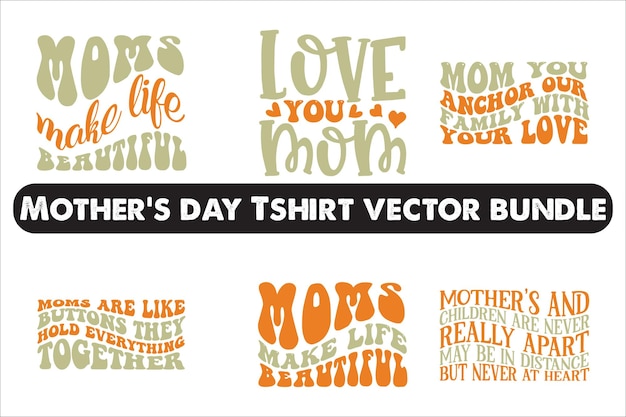 Vector best mom ever unique vector tshirts for mothers day