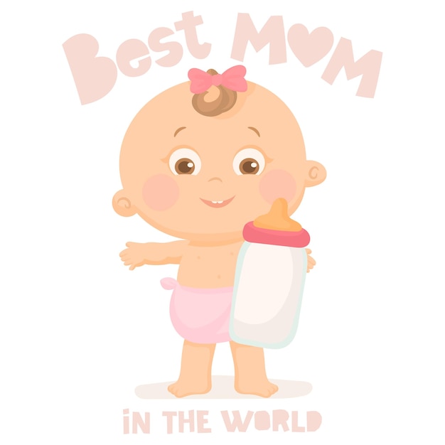 Best mom in the world happy mother's day card