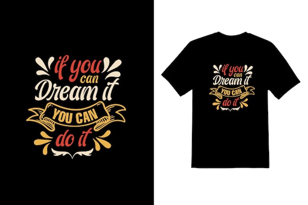 Best Motivational Typeface T shirt design