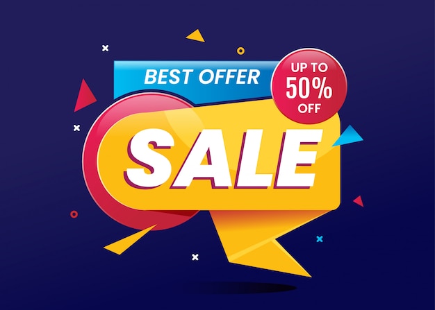 Best offer sale banner for online shopping