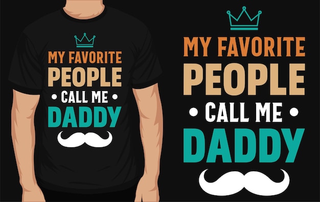 Best papa or dad typographic tshirt design