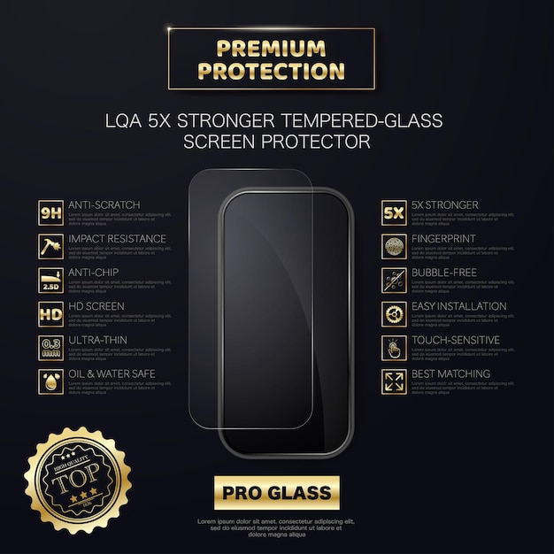 Vector best phone screen glass protection