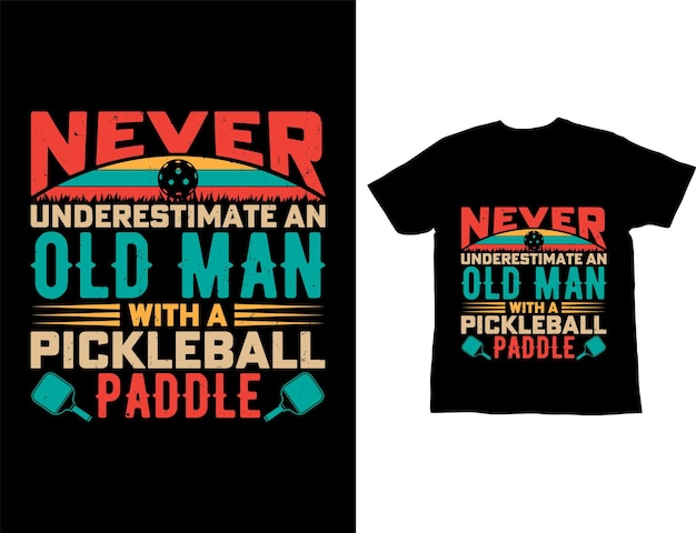 Best pickleball tshirt design paddle vector tshirt graphic pickleball svg bundle pickleball shirt pickleball gift Retro Pickleball