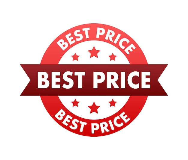 Best price sign label Vector stock illustration