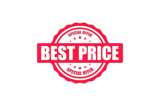 Best Price Special Offer Shopping Vector Label