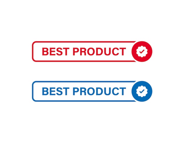 best product label banner with quality check mark tick icon medal award rating icon badge button