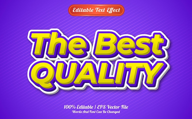 The best quality text effect