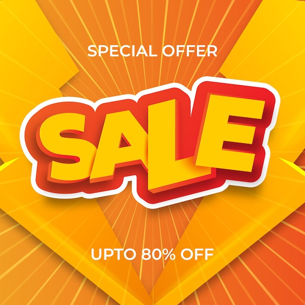 Best sale banner. Original poster for discount. Bright abstract background with text. Vector illustration.