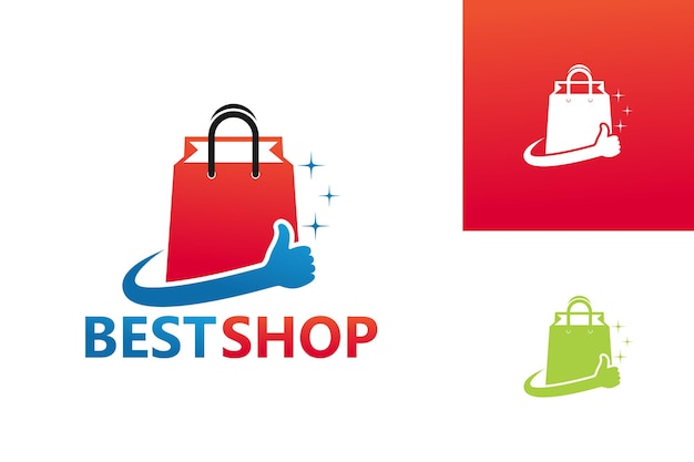 Best Shop Logo Template Design Vector, Emblem, Design Concept, Creative Symbol, Icon