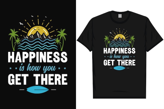 Vector best summer sea beaches typography graphics tshirt design