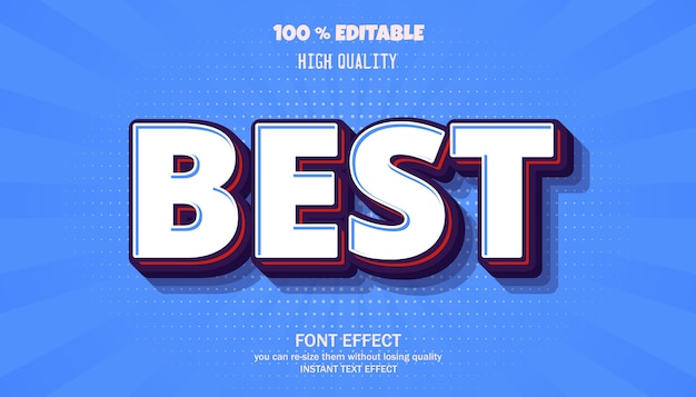 Best text effect. editable font