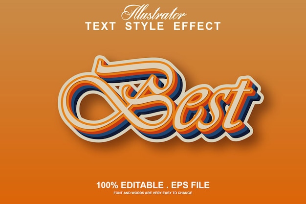 Best text effect editable