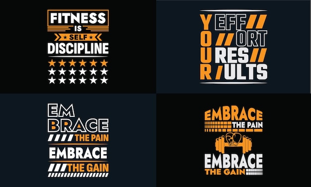 best typography t shirt design for gym fitness inspiration and motivation