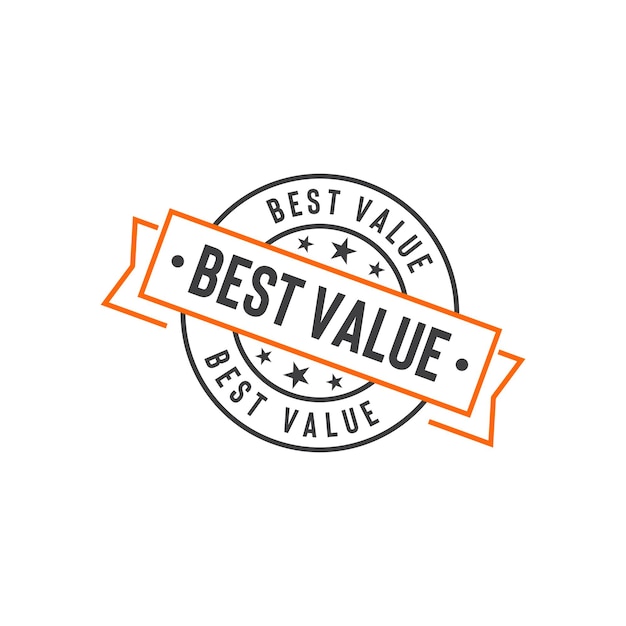 Best Value Stamp Seal Vector Template