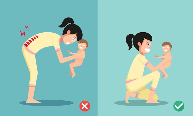 Best and worst positions for holding little baby