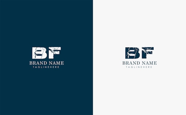 Vector bf letters vector logo design