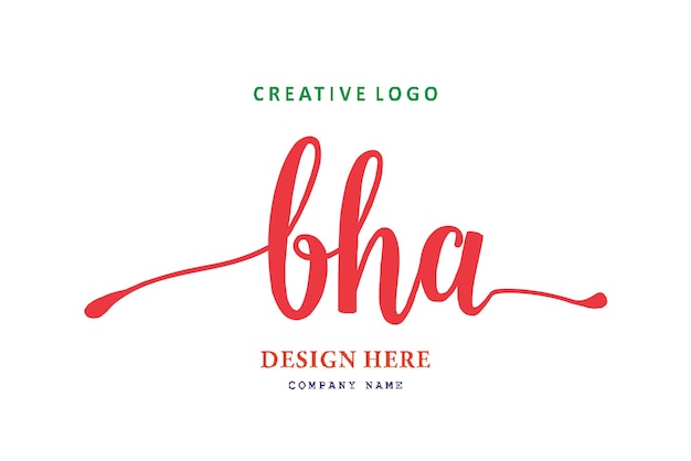 BHA lettering logo is simple easy to understand and authoritative