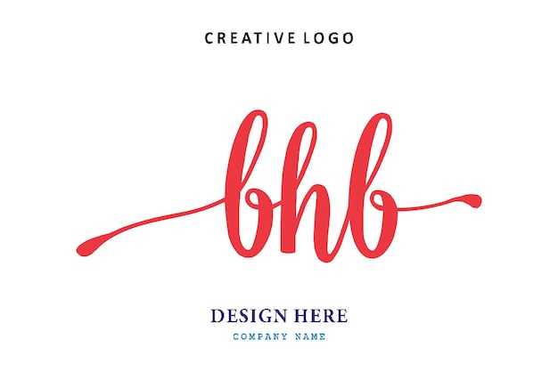 BHB lettering logo is simple easy to understand and authoritative