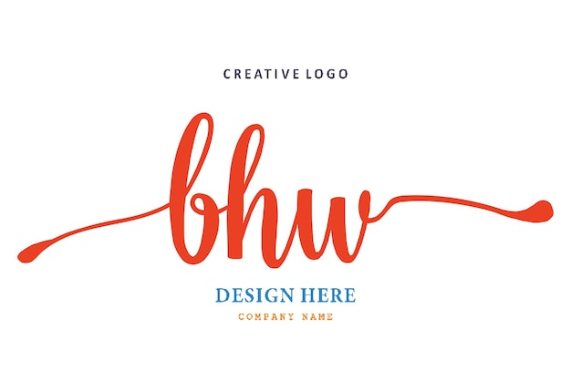 BHW lettering logo is simple easy to understand and authoritative