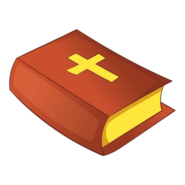 Bible icon Cartoon illustration of bible vector icon for web