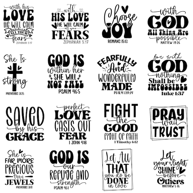 Bible Verses SVG Tshirt Design