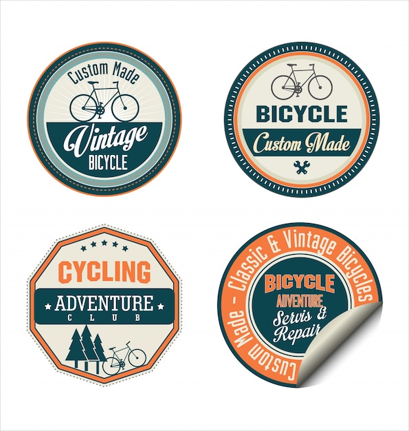 bicycle badges and labels