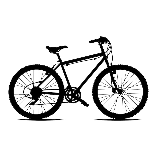 Bicycle black silhouette 8