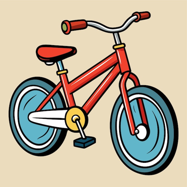 Bicycle clipart vector icon sticker illustration