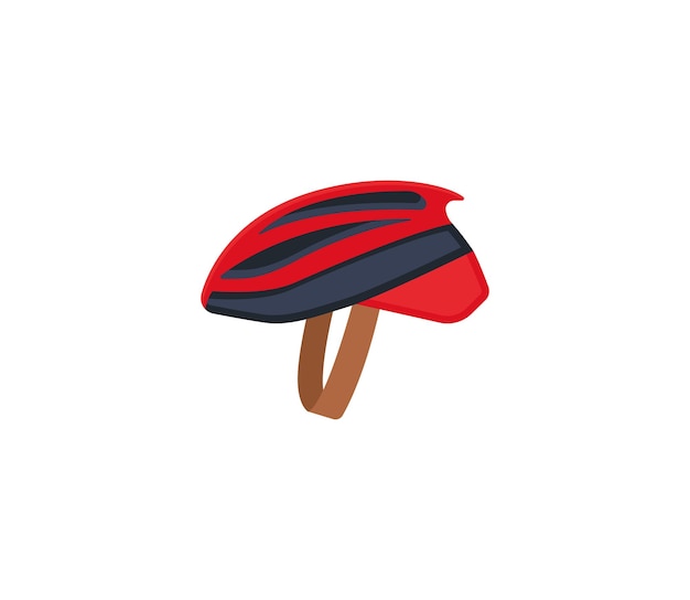 Bicycle helmet vector isolated icon. Emoji illustration. Bicycle helmet vector emoticon