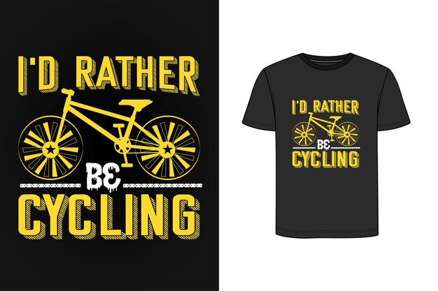 Bicycle Illustration T-shirt Design