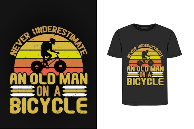 Bicycle Illustration T-shirt Design