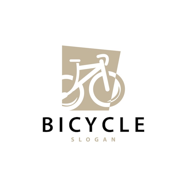 Bicycle Logo Design Template Minimalist Illustration