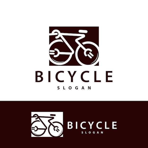 Bicycle Logo Design Template Minimalist Illustration