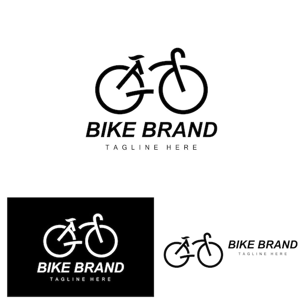 Bicycle Logo Vehicle Vector Bicycle Silhouette Icon Simple Design Inspiration