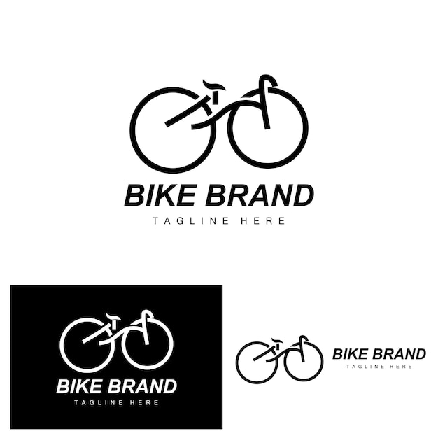 Bicycle Logo Vehicle Vector Bicycle Silhouette Icon Simple Design Inspiration