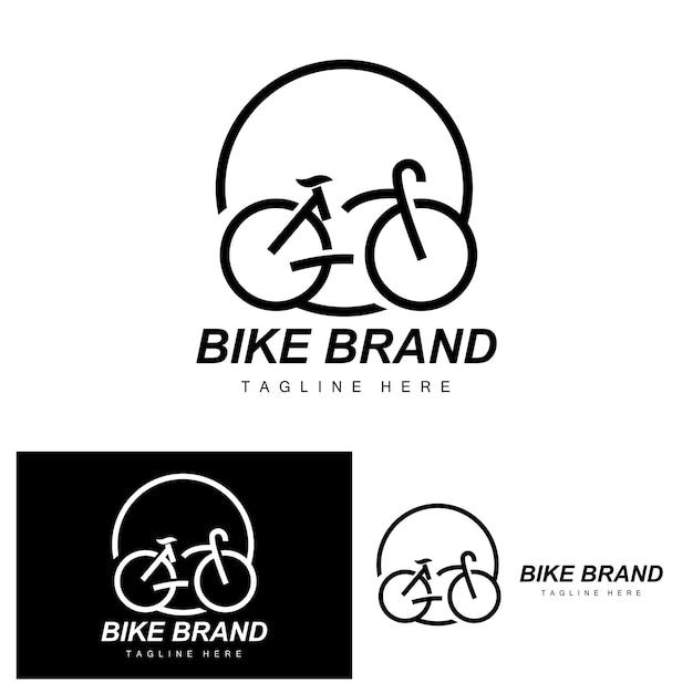 Bicycle Logo Vehicle Vector Bicycle Silhouette Icon Simple Design Inspiration