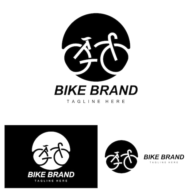 Bicycle Logo Vehicle Vector Bicycle Silhouette Icon Simple Design Inspiration