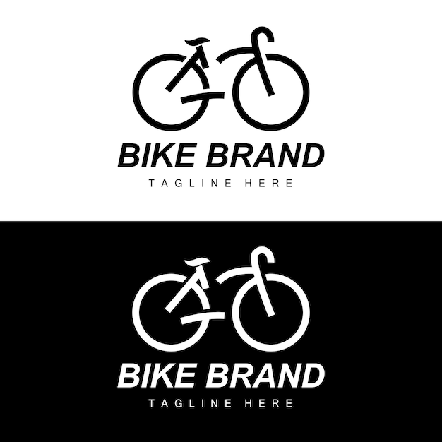 Bicycle Logo Vehicle Vector Bicycle Silhouette Icon Simple Design Inspiration