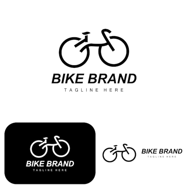 Bicycle Logo Vehicle Vector Bicycle Silhouette Icon Simple Design Inspiration