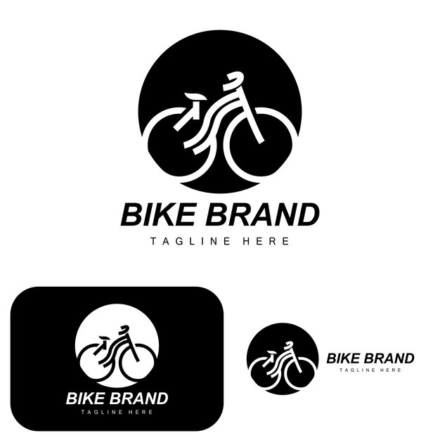 Bicycle Logo Vehicle Vector Bicycle Silhouette Icon Simple Design Inspiration