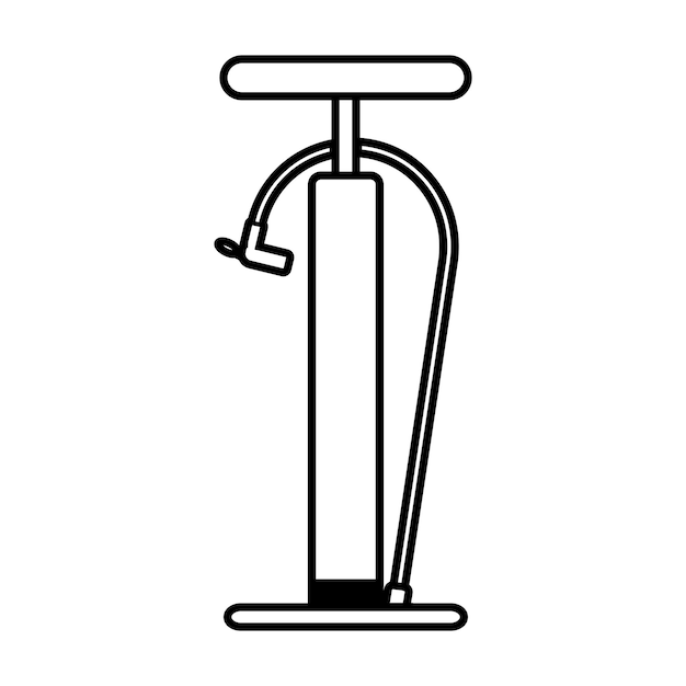 Bicycle and motorcycle air pump icon